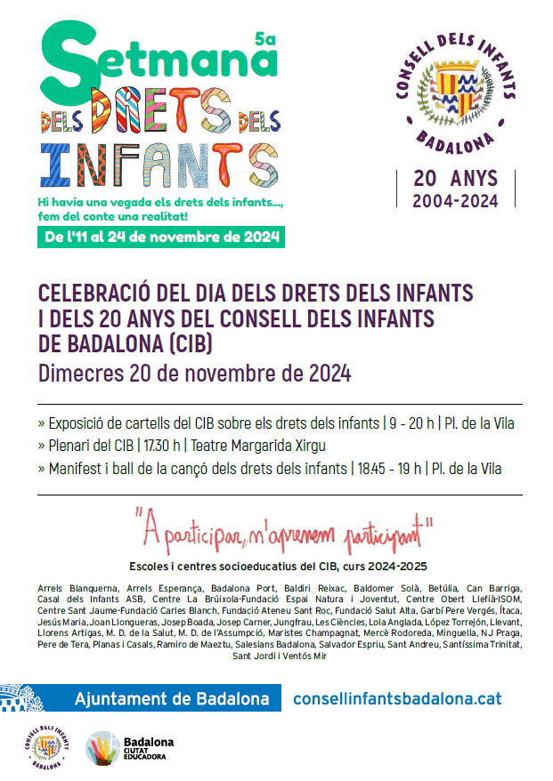 Activitats de la Setmana dels drets dels infants