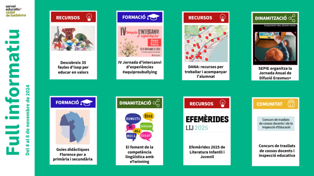 Full informatiu del 4 al 8 de novembre