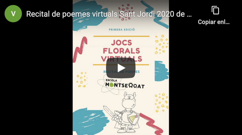 Jocs Florals Escola Montserrat