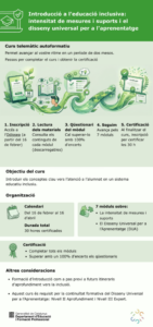 Infografia explicativa del curs autoformatiu d'introducció a l'educació inclusiva
