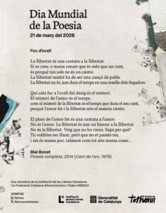 Poema "Foc d'Ocell de Blai Bonet.