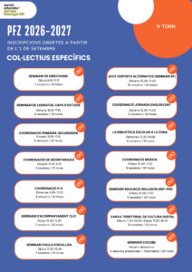 Infografia de les formacions per a col·lectius específics
