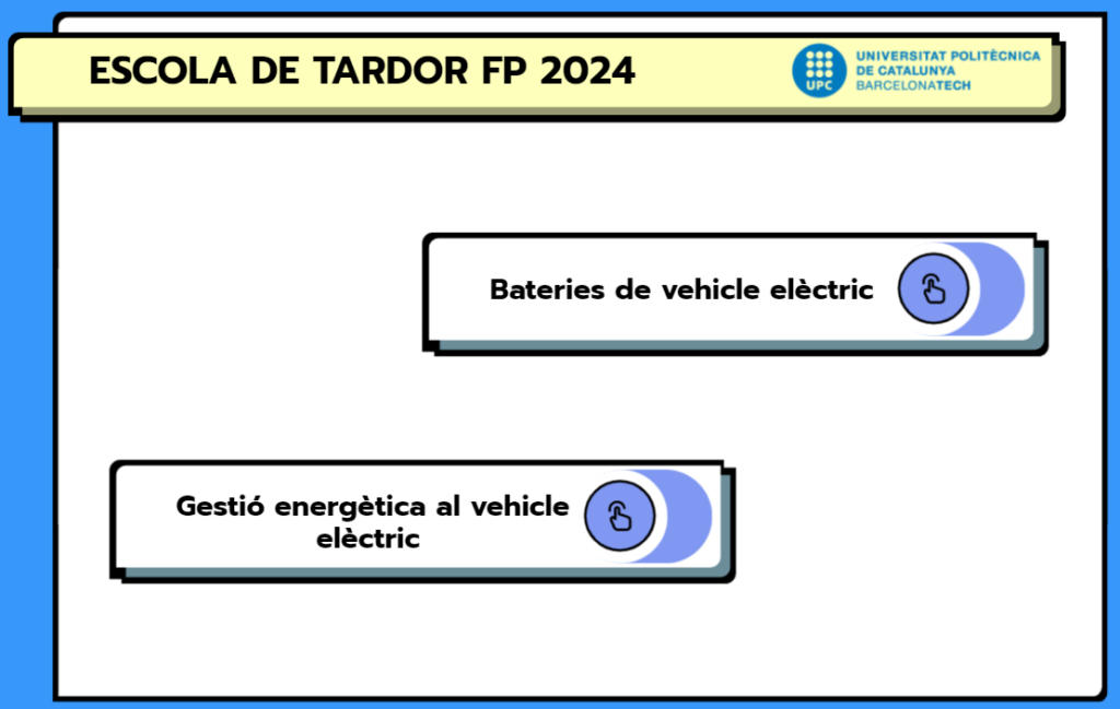 Programa formatiu de tardor per formació professional de l'Institut de Ciències de l'Educació de la Universitat Politècnica de Catalunya.