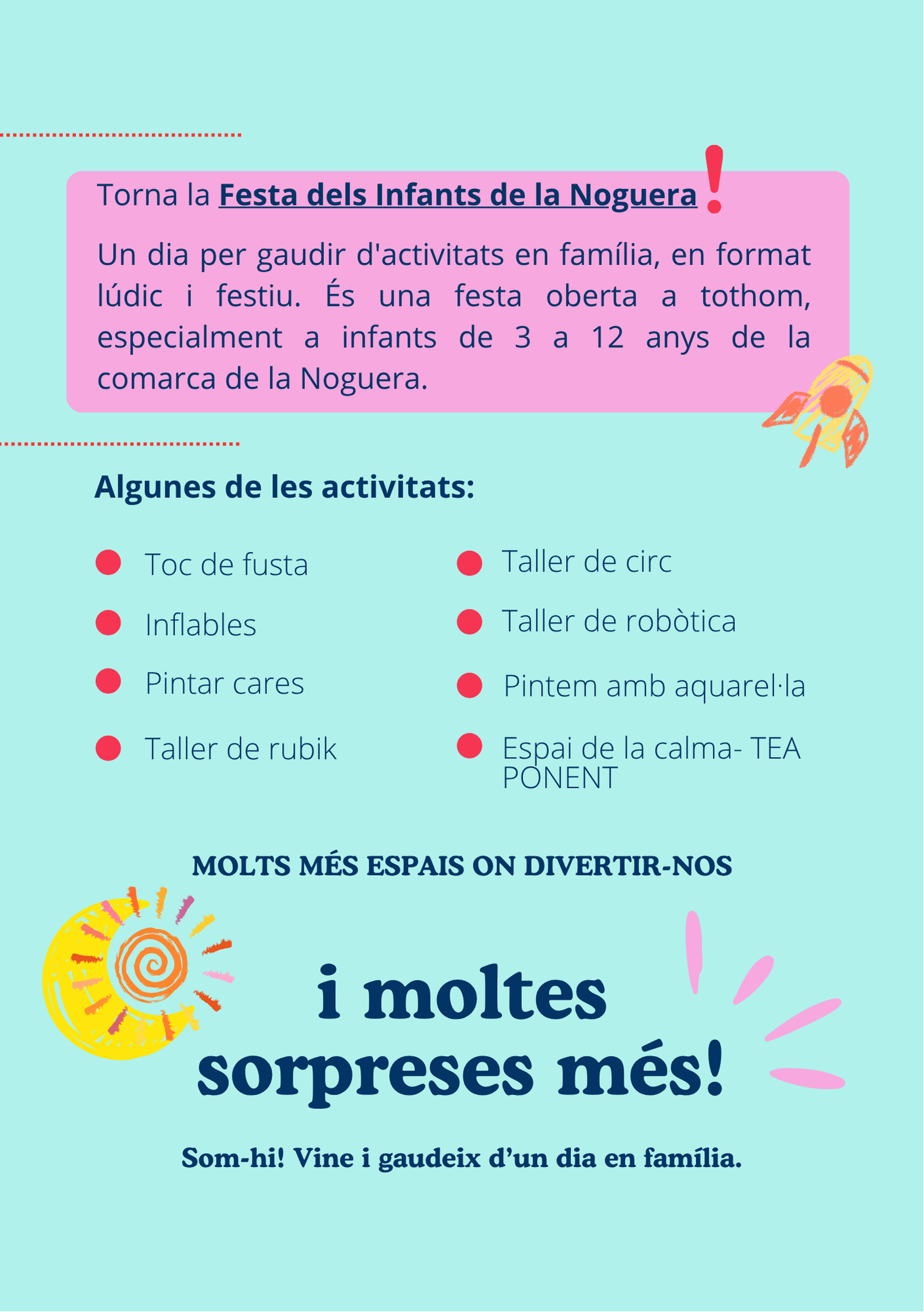 Activitats de la Festa dels Infants de la Noguera