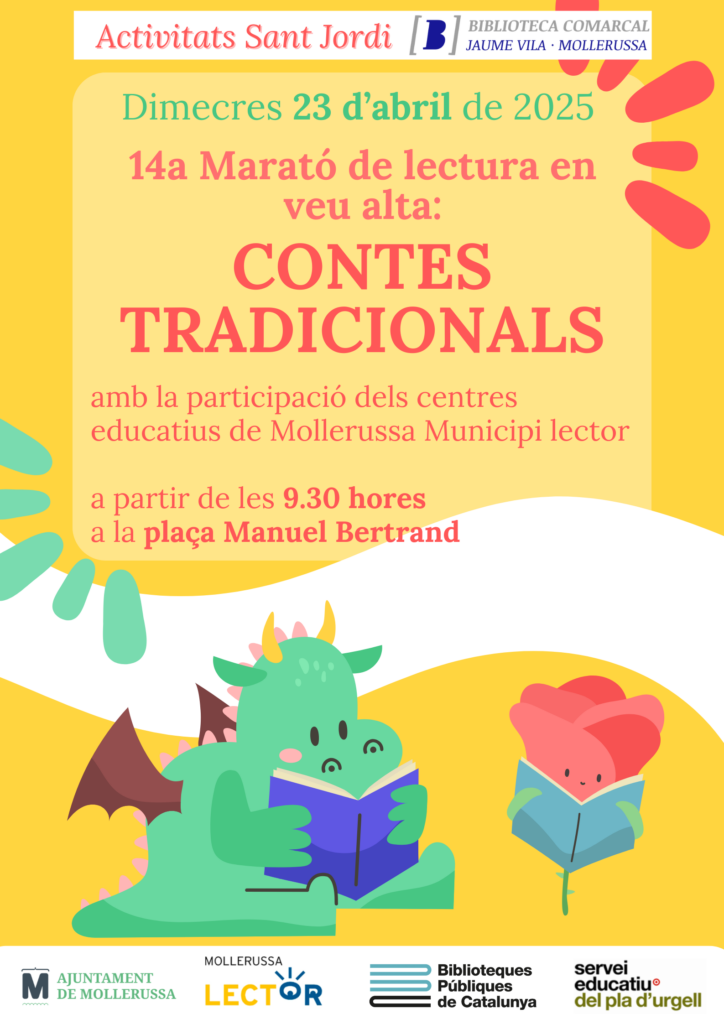 Cartell de la 14a Marató de lectura en veu alta