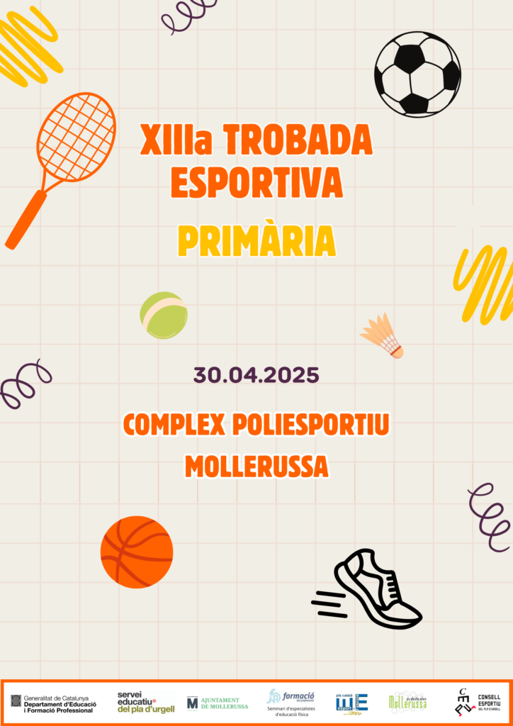 Cartell de la XIIIa Trobada Esportiva de Primària