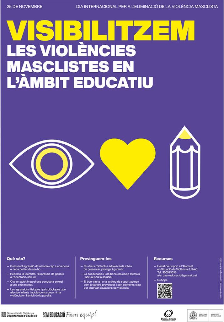 Recursos educatius #25N 2023 Dia Internacional per a l'Eliminació de la Violència Envers les Dones | Servei Educatiu del Solsonès