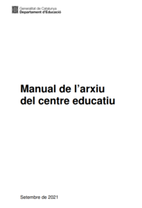 Manual arxiu centre educatiu