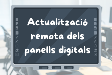 Actualització remota panells digitals