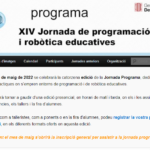 XIV Jornada de Programació i Robòtica Educatives