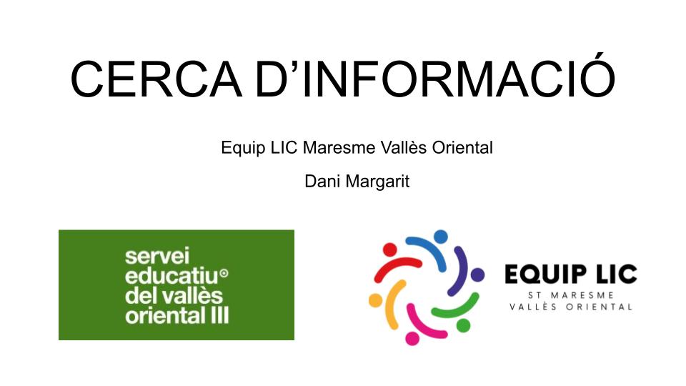 Recursos Cerca d’informació