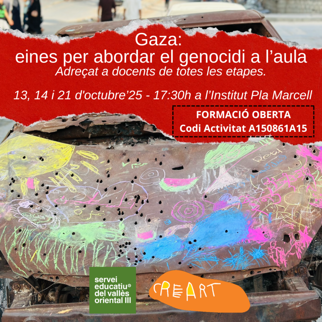 Formació. Gaza: eines per abordar el genocidi a l’aula.